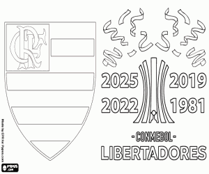 malvorlagen Flamengo, Libertadores-Meister 2025 ausmalbilder