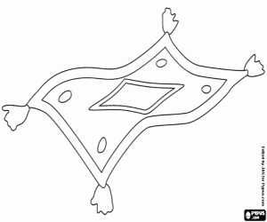 malvorlagen Der fliegende Teppich von Aladdin ausmalbilder