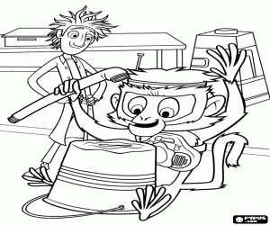 malvorlagen Flint beobachten Steve der Affe ausmalbilder