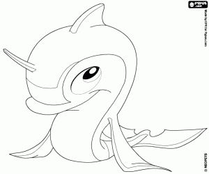 malvorlagen Floatsam, ein Delfin von Neopets ausmalbilder