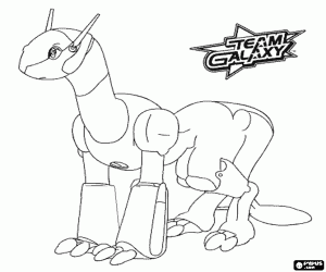 malvorlagen Fluffy, Team Galaxy Roboter-Hund ausmalbilder
