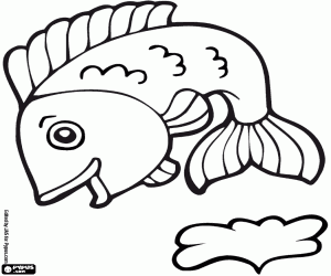 malvorlagen Ein Flussfisch, der springt ausmalbilder