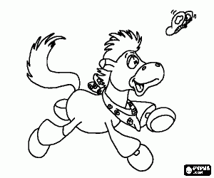 malvorlagen Ein Fohlen und der Schmetterling ausmalbilder