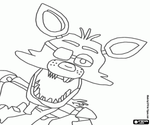 malvorlagen Foxy, Five Nights at Freddy's ausmalbilder