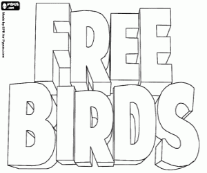 malvorlagen Free Birds logo ausmalbilder