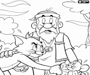 malvorlagen Frieden-Versuch zwischen Tom nd Jerry ausmalbilder