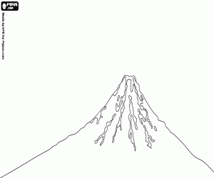 malvorlagen Fujisan, ein Symbol für Japan ausmalbilder