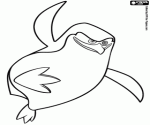 malvorlagen Ist die führende Pinguine Skipper ausmalbilder