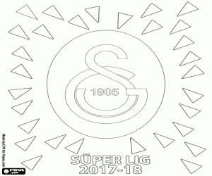 malvorlagen Galatasaray Istanbul, Süper Lig 2017-2018 ausmalbilder