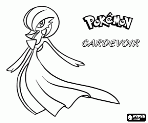 malvorlagen Gardevoir, ein Pokémon ausmalbilder
