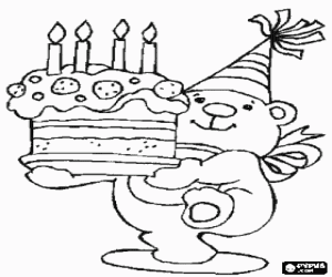 malvorlagen Geburtstag von der Teddybär ausmalbilder