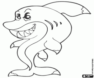 malvorlagen Ein gefährlicher Hai ausmalbilder