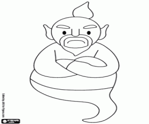 malvorlagen Der Geist des Aladins Wunderlampe ausmalbilder