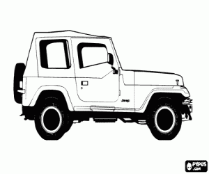 malvorlagen Geländewagen - Jeep ausmalbilder