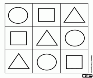 malvorlagen Die geometrischen Formen lernen ausmalbilder