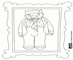 malvorlagen Gerahmtes Porträt des Königs ausmalbilder