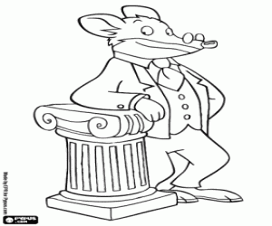 malvorlagen Geronimo Stilton, journalist ausmalbilder