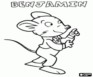 malvorlagen Geronimo Stilton Neffen, Benjamin ausmalbilder