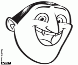 malvorlagen Das Gesicht des Drac der Vampir ausmalbilder