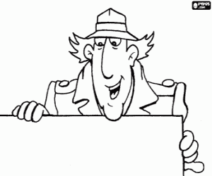 malvorlagen Das Gesicht von Inspector Gadget ausmalbilder