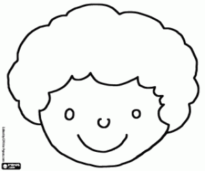 malvorlagen Das Gesicht des kleinen Jungen Teo ausmalbilder