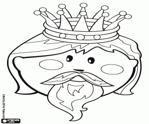malvorlagen Das Gesicht der König Caspar ausmalbilder