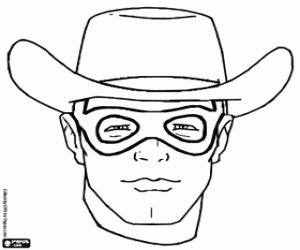 malvorlagen Gesicht von der Lone Ranger ausmalbilder