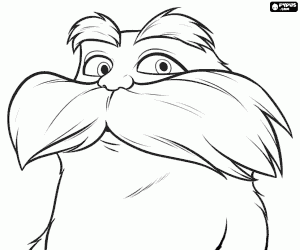 malvorlagen Das Gesicht der Lorax ausmalbilder