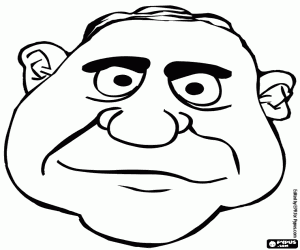 malvorlagen Gesicht des mutmaßlichen kriminellen ausmalbilder