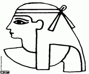 malvorlagen Das Gesicht von einem Ägypter ausmalbilder