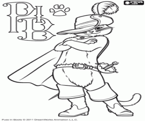 malvorlagen Gestiefelte Kater mit einem Schwert ausmalbilder