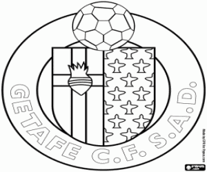 malvorlagen Getafe CF-emblem ausmalbilder