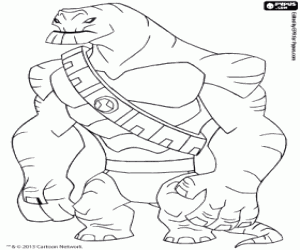 malvorlagen Gigantosaurus aus Ben 10 Omniverse ausmalbilder