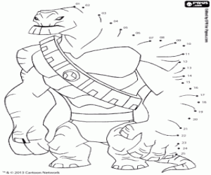 malvorlagen Gigantosaurus, von Punkt zu Punkt ausmalbilder