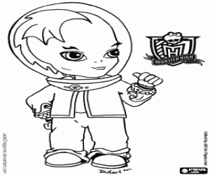 malvorlagen Gil Webber, Charakter Monster High ausmalbilder