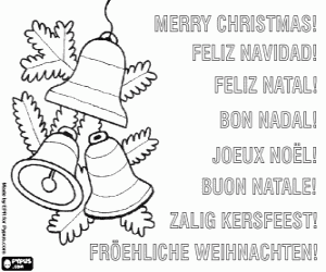 malvorlagen Glückwunsch mit Weihnachtsglocken ausmalbilder