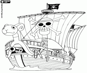 malvorlagen Going Merry, erstes Schiff von Luffy ausmalbilder