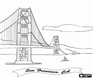 malvorlagen Golden Gate von San Francisco ausmalbilder