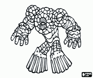 malvorlagen Ein Gormiti, Furia lavica ausmalbilder