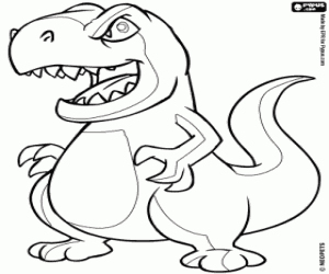 malvorlagen Grarrl, der Neopets-Dinosaurier ausmalbilder
