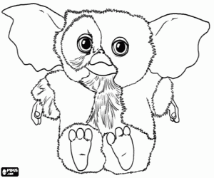 malvorlagen Ein Gremlin, Gizmo ausmalbilder