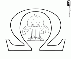 malvorlagen Griechische Buchstabe Omega mit Pypus ausmalbilder