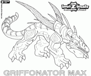 malvorlagen Griffonator, Invizimals Schattenzone ausmalbilder