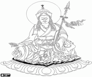 malvorlagen Guru Rinpoche, Padmasambhava Buddha ausmalbilder