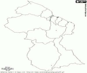 malvorlagen Guyana Karte ausmalbilder