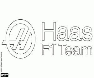 malvorlagen Haas F1 Team, das logo ausmalbilder