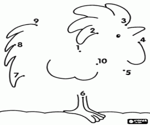 malvorlagen Hahn zum Zeichnen von Punkt zu Punkt ausmalbilder