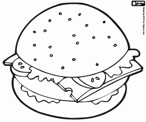 malvorlagen Hamburger Sandwich ausmalbilder