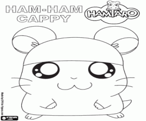 malvorlagen Hamtaro, der junge Ham-Ham Cappy ausmalbilder