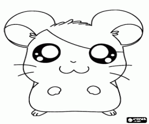 malvorlagen Hamtaro, der Protagonist-hamster ausmalbilder